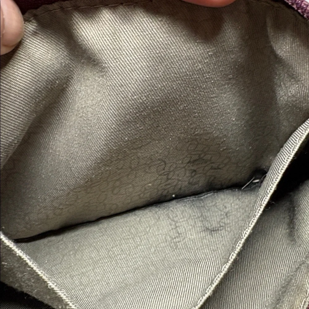 Lodis Burgundy Small Textured Leather Crossbody Bag